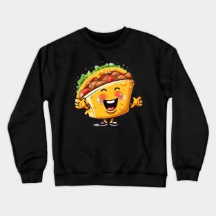 kawaii Taco T-Shirt cute potatofood funny Crewneck Sweatshirt